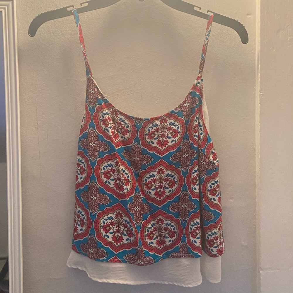 FREE W PURCHASE Stoosh Red and Blue Print Tank Top